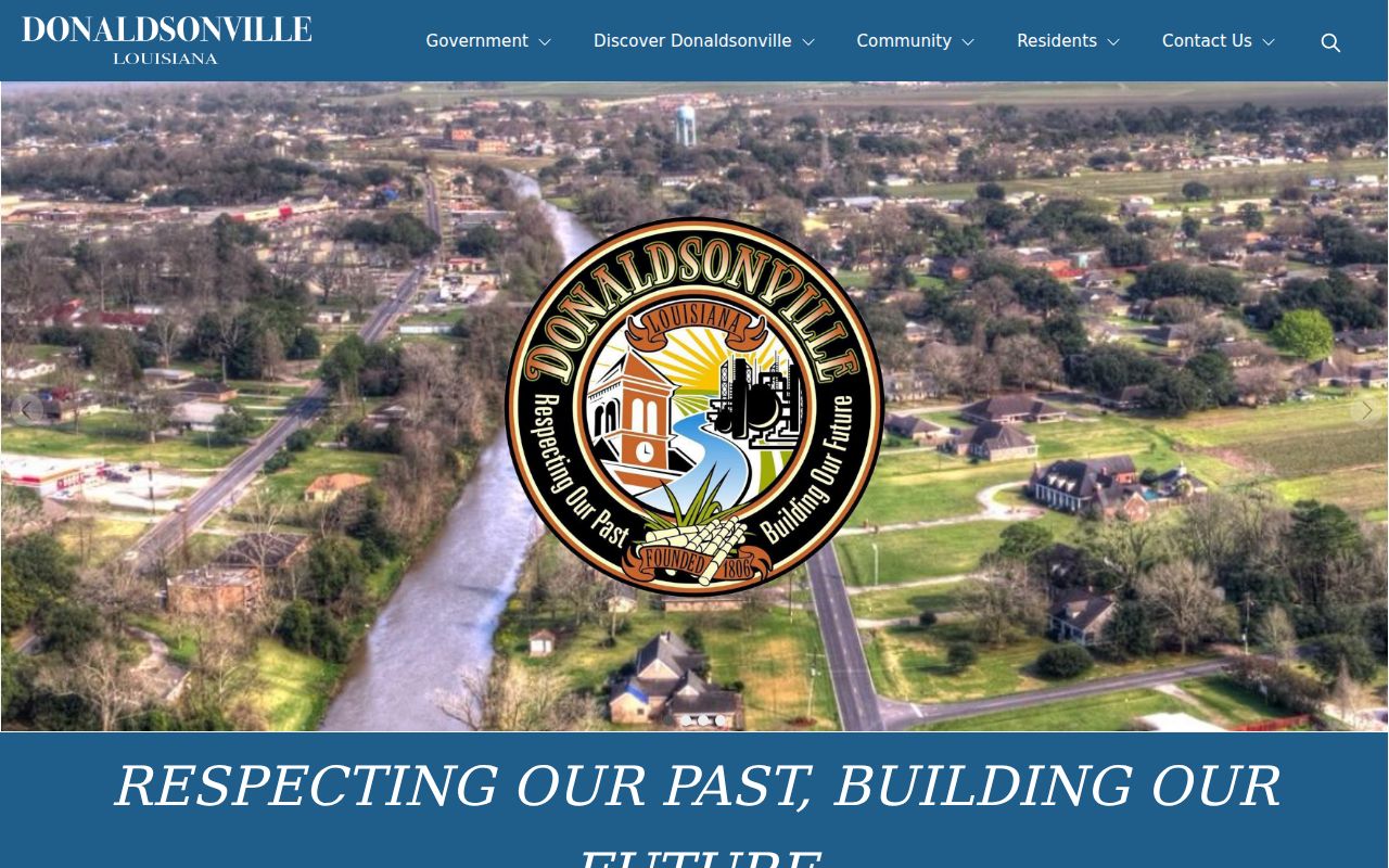 Ascension Parish warrant records: Donaldsonville city hall navigation page