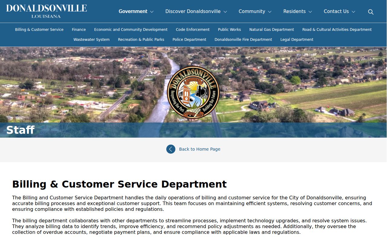 Ascension Parish warrant records: Donaldsonville city police department page